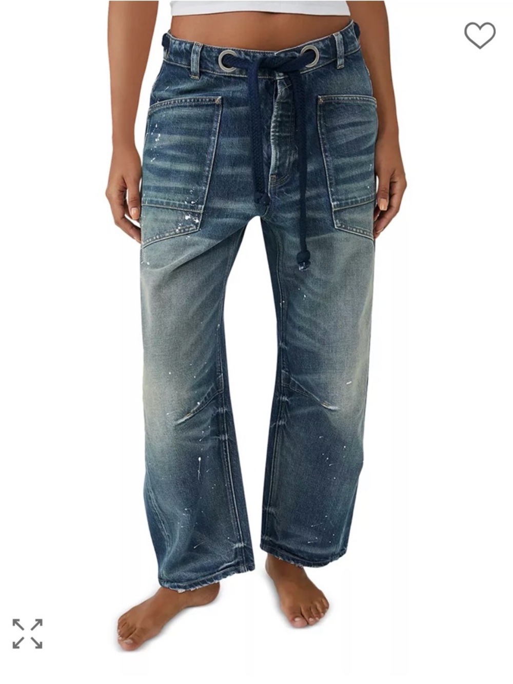 Free People Moxie Low Slung Barrel Jeans - Belt color: Burgundy